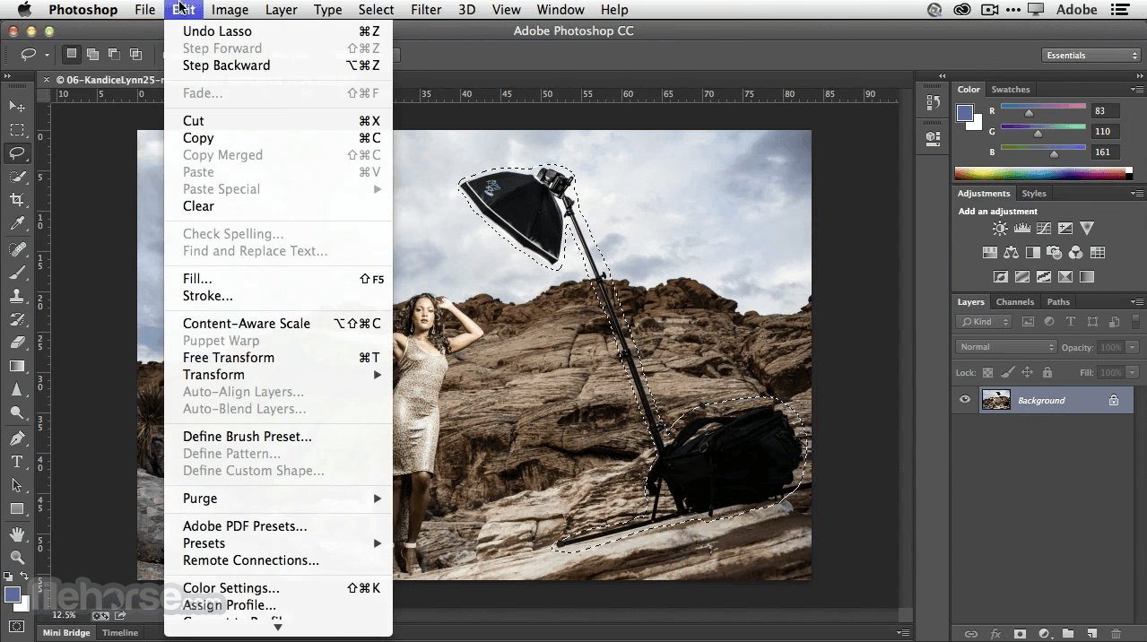 use photoshop for overlapping picture on a picture on mac